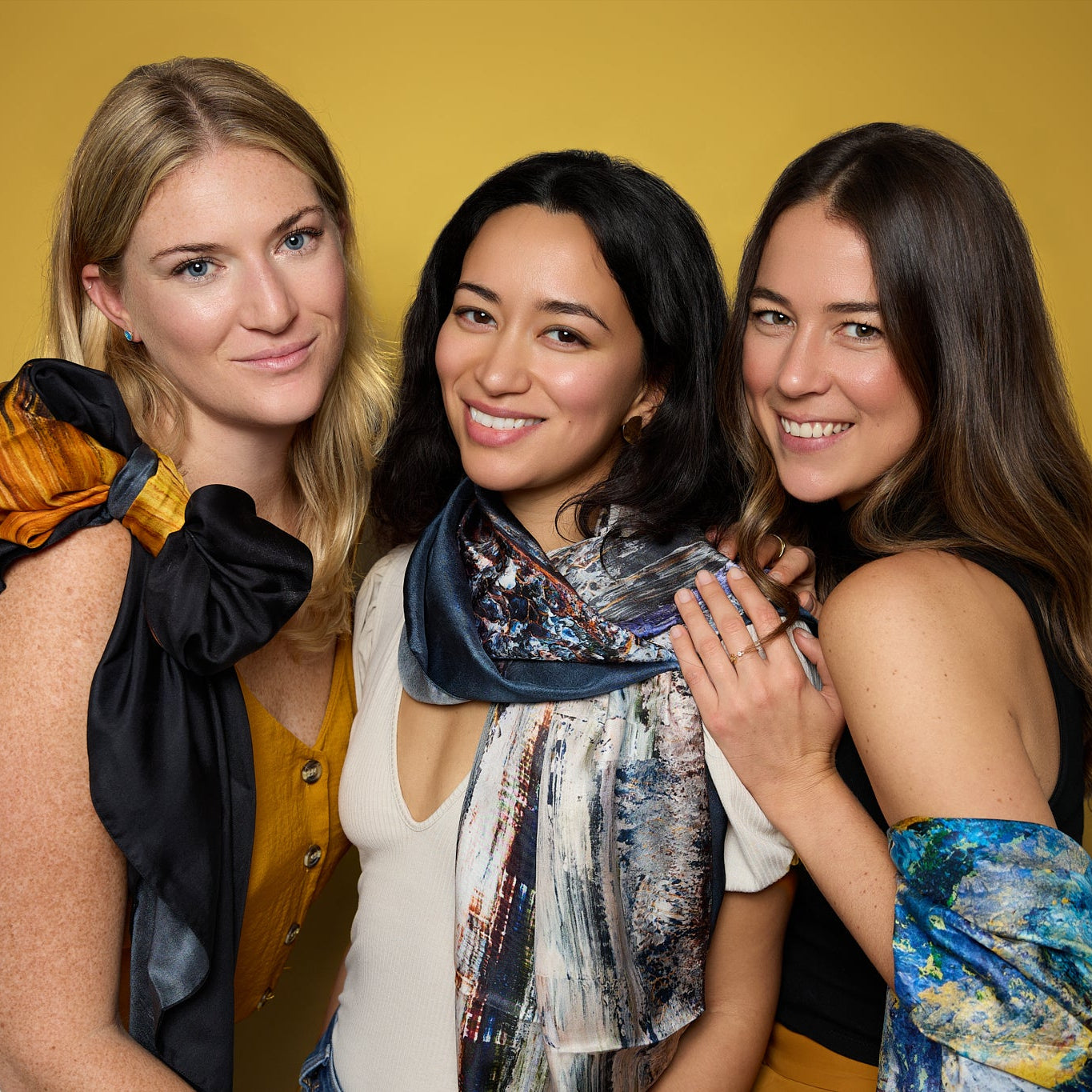 Josie's Editions Luxury Original Wildlife Silk Scarves printed from her original oil and acrylic paintings of endangered and African wildlife