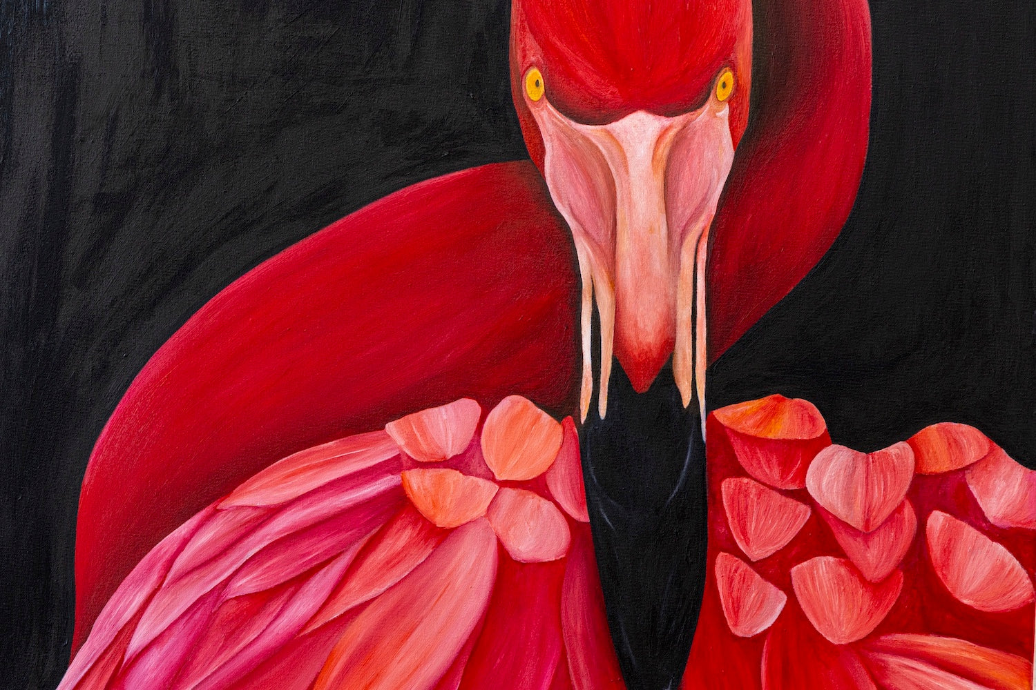 Poise in Pink | Wildlife Conservation Art by Josie Ryan