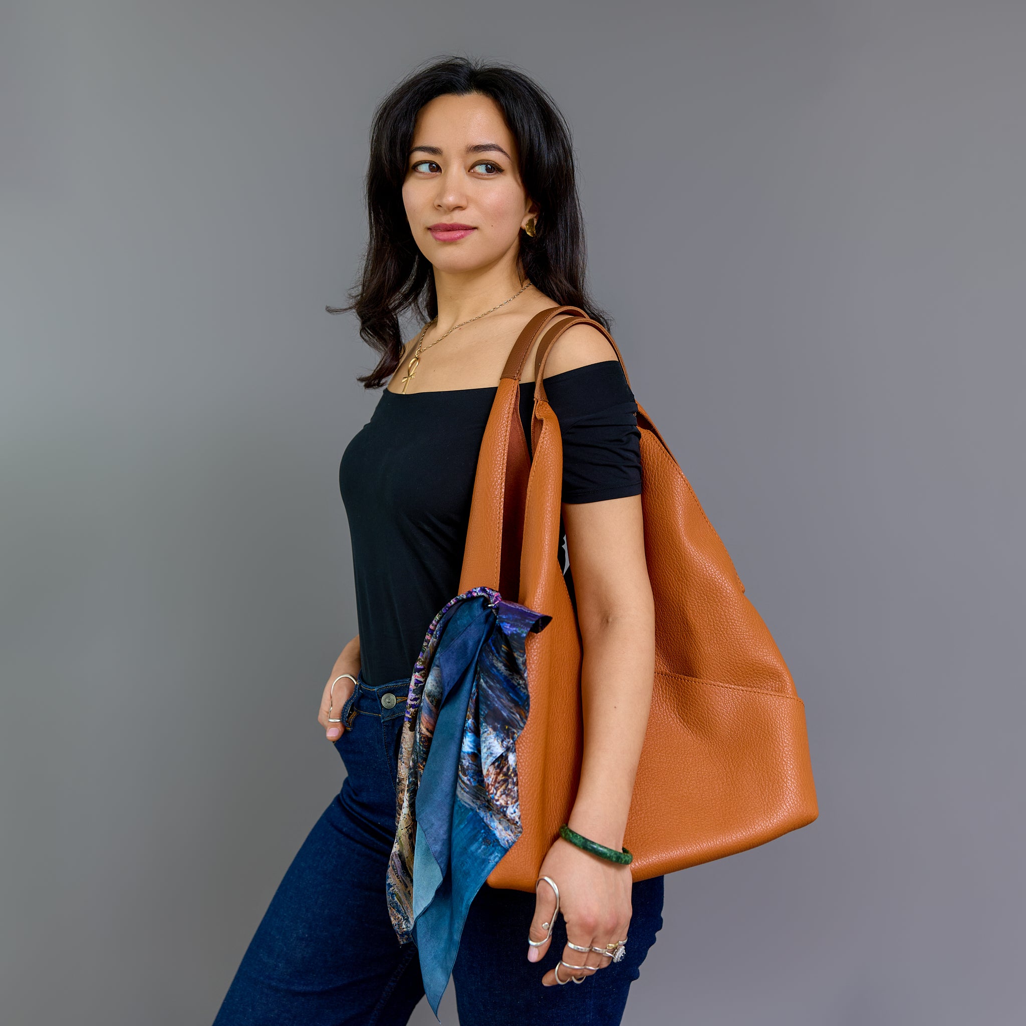 The Bridge – Art - Silk Twill Scarf | Wildlife Conservation Art by Josie Ryan