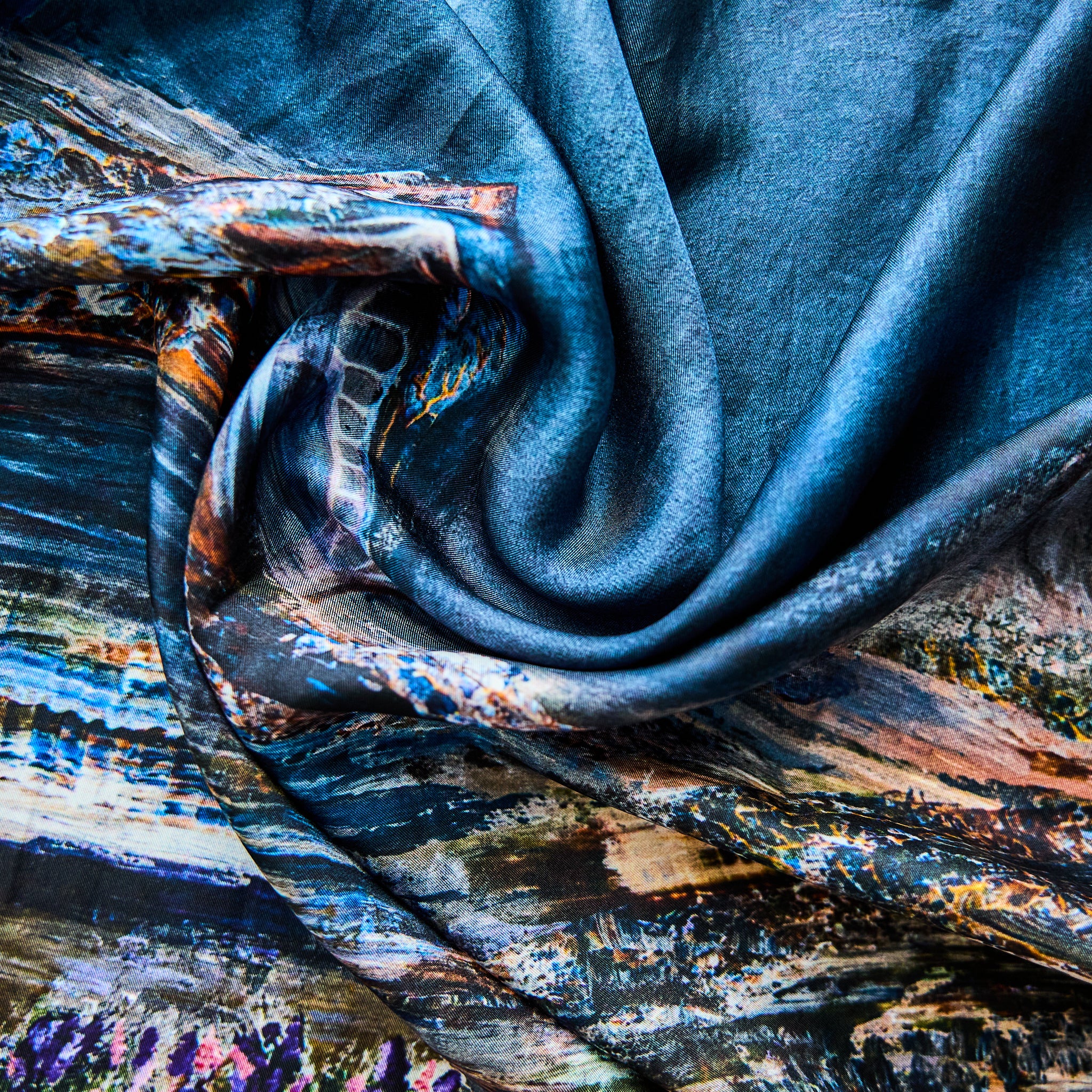 The Bridge – Art - Silk Twill Scarf | Wildlife Conservation Art by Josie Ryan