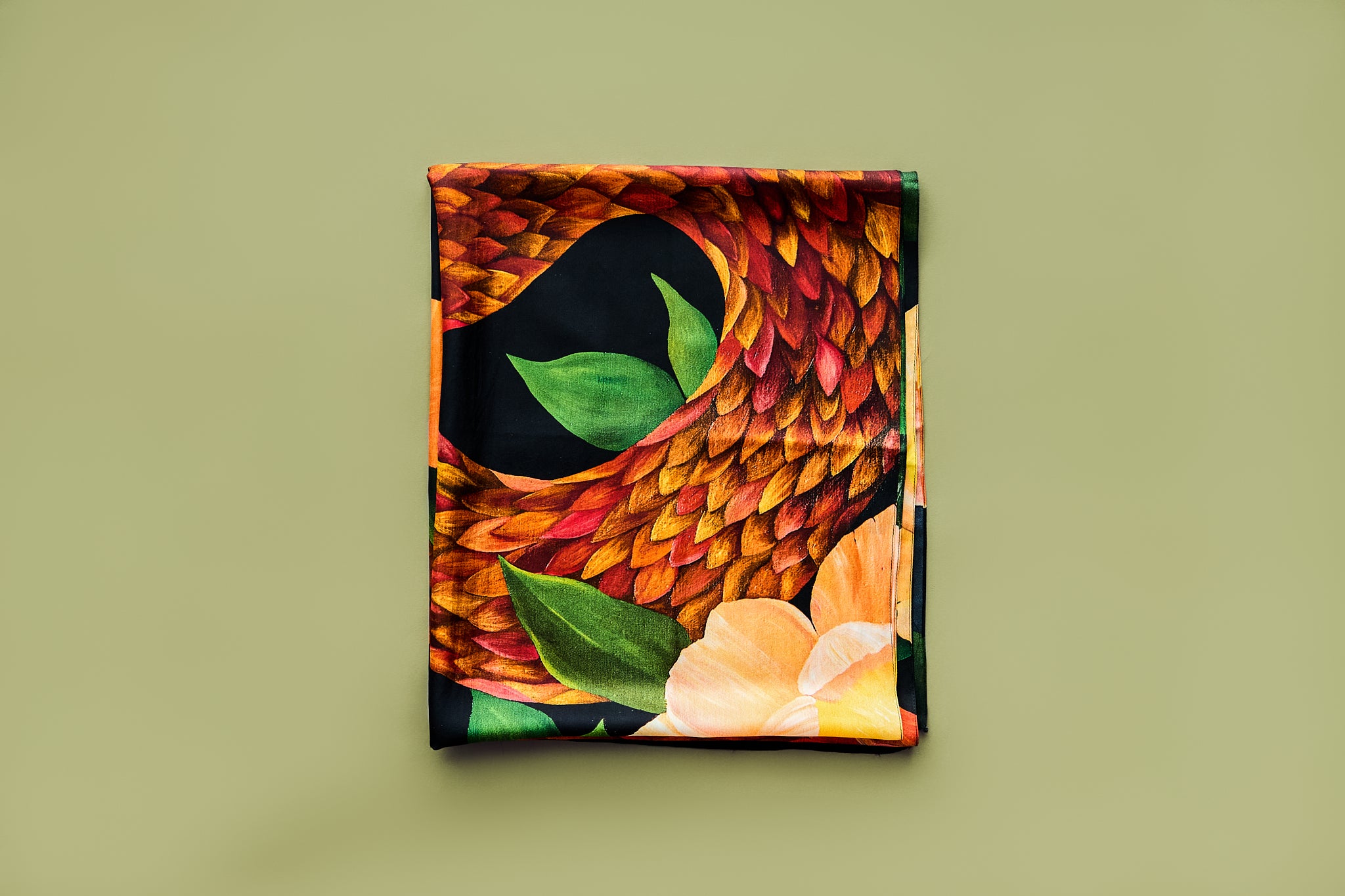 Snake - Silk Oblong | Wildlife Conservation Art by Josie Ryan