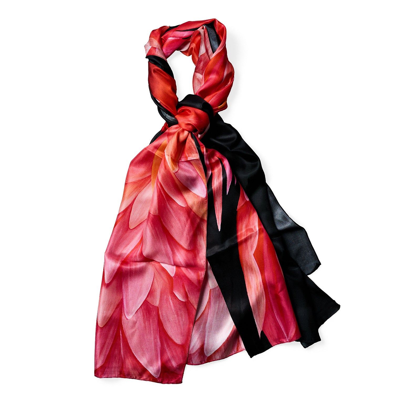 Flamingo – Silk Twill Scarf | Wildlife Conservation Art by Josie Ryan