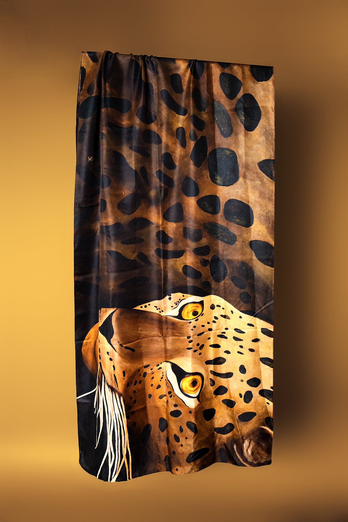 Ghost of the Taiga – Silk Oblong | Wildlife Conservation Art by Josie Ryan