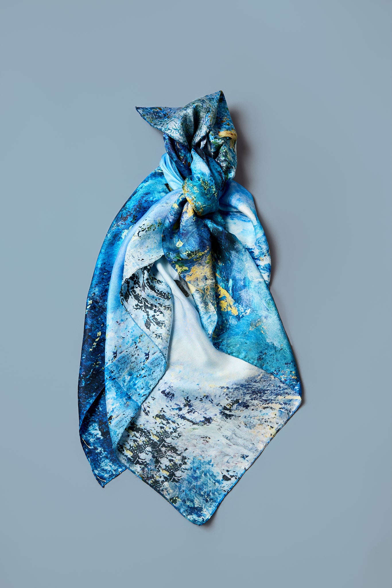 Dolphins – Silk Twill Scarf | Wildlife Conservation Art by Josie Ryan
