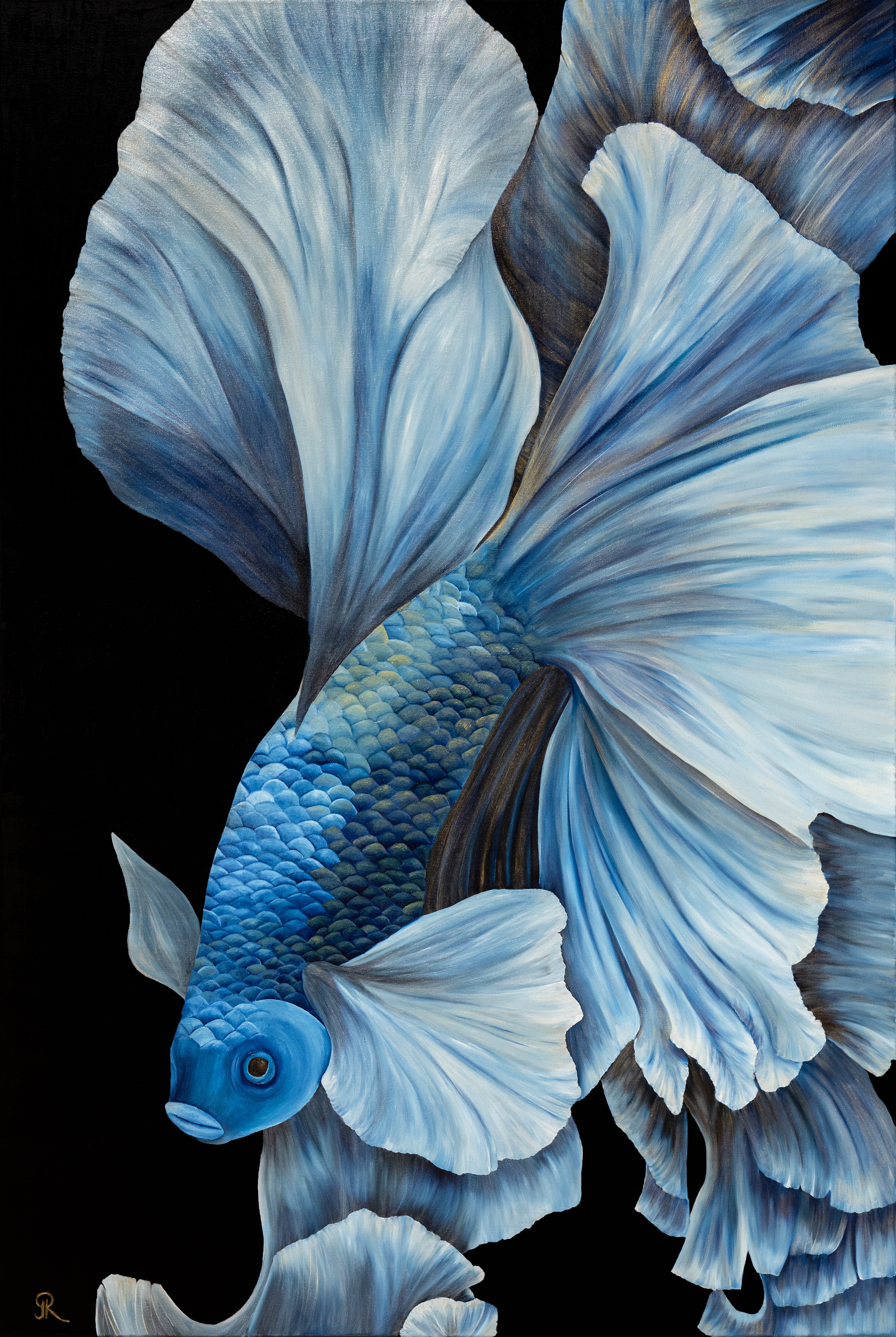 Beneath the Blue | Wildlife Conservation Art by Josie Ryan