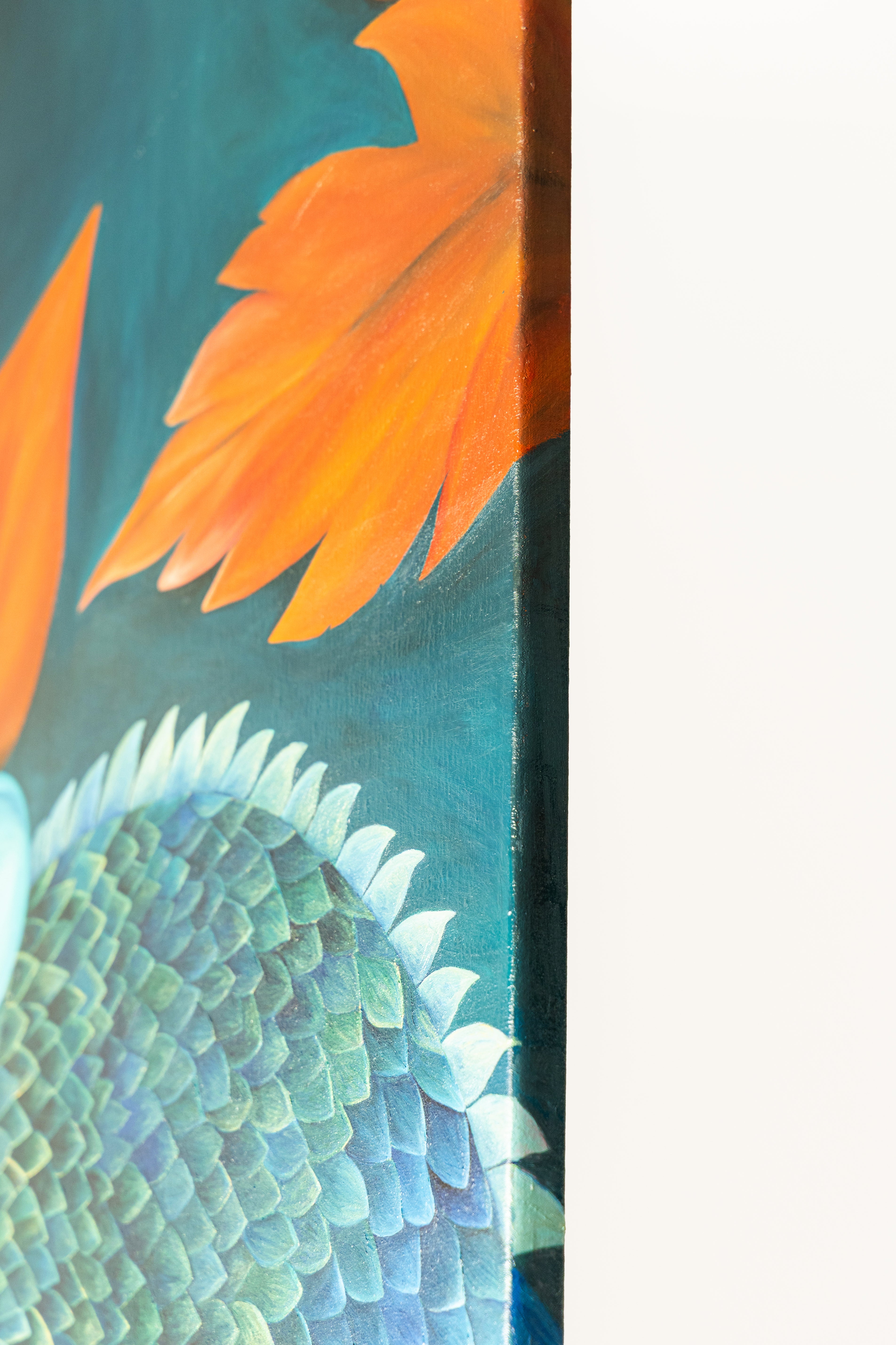 Coiled in Turquoise | Wildlife Conservation Art by Josie Ryan