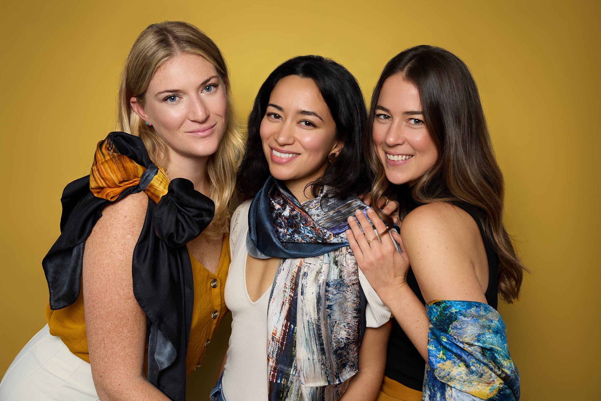 Josie's Editions Luxury Original Wildlife Silk Scarves printed from her original oil and acrylic paintings of endangered and African wildlife