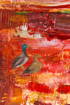 Crimson Currents | Wildlife Conservation Art by Josie Ryan