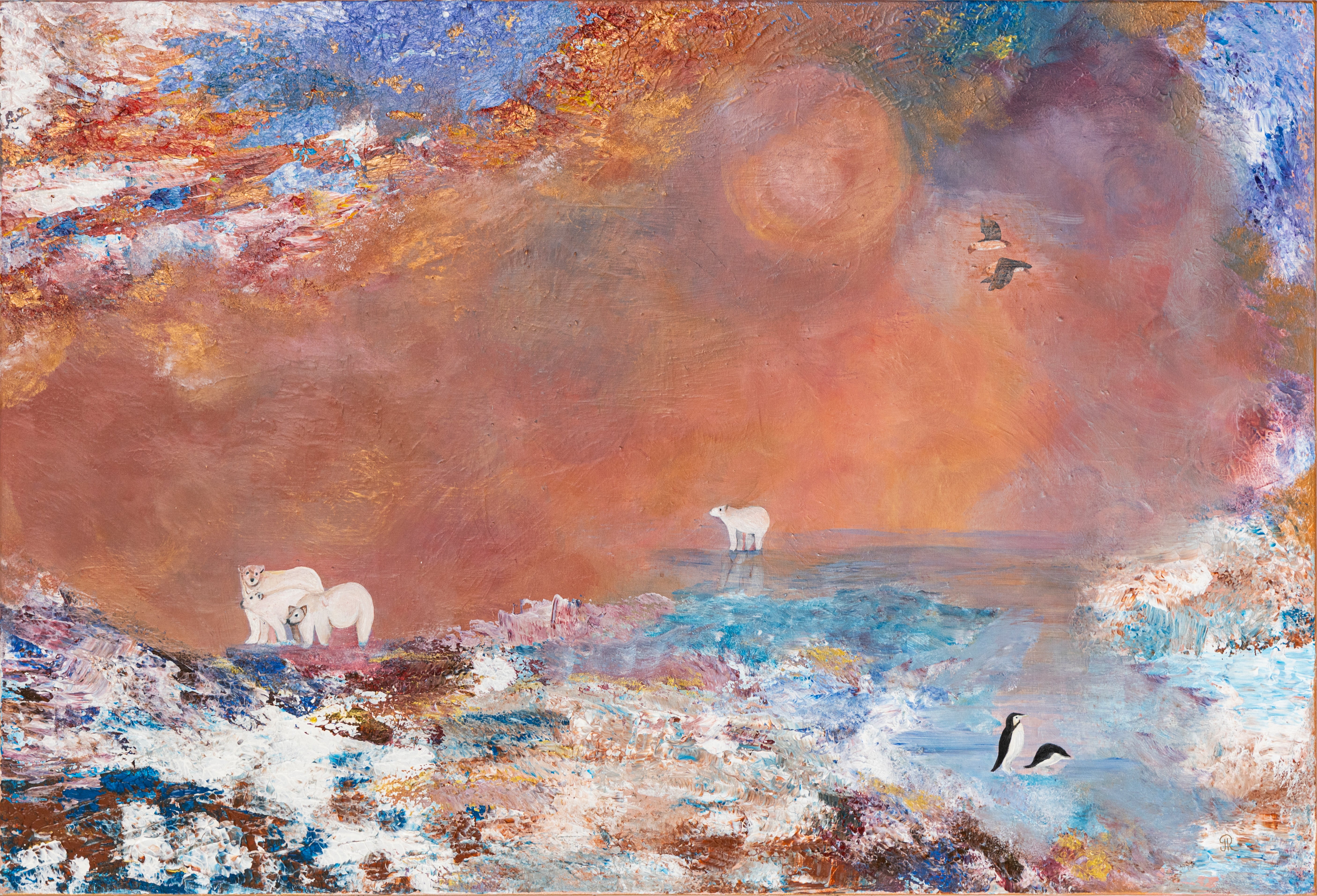 Between North & South | Wildlife Conservation Art by Josie Ryan