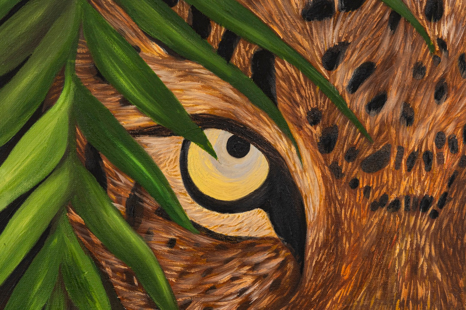 Hidden in the Green | Wildlife Conservation Art by Josie Ryan