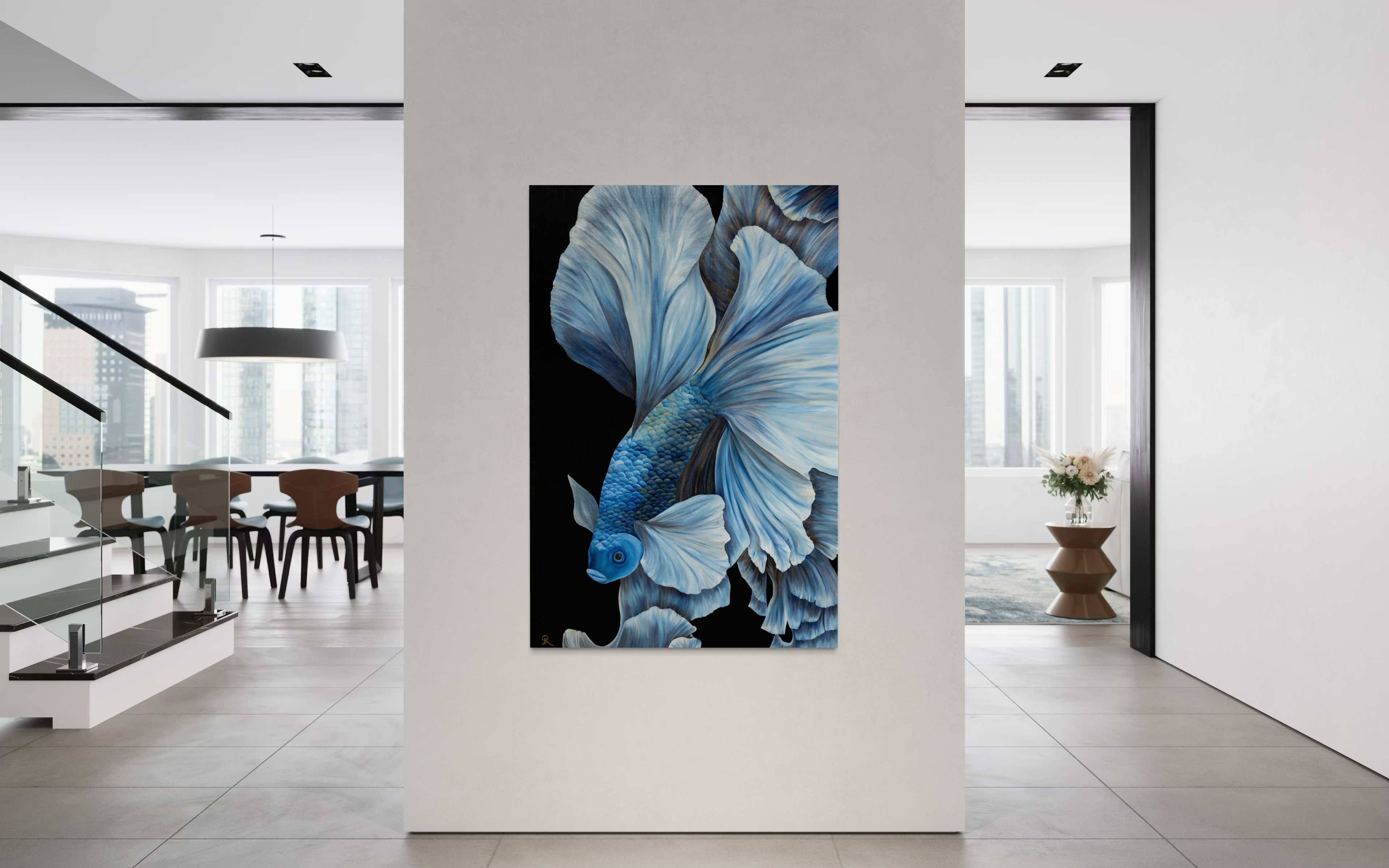 Beneath the Blue | Wildlife Conservation Art by Josie Ryan