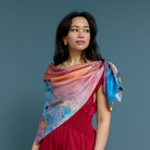 Polar - Between North & South - Silk Twill Scarf | Wildlife Conservation Art by Josie Ryan