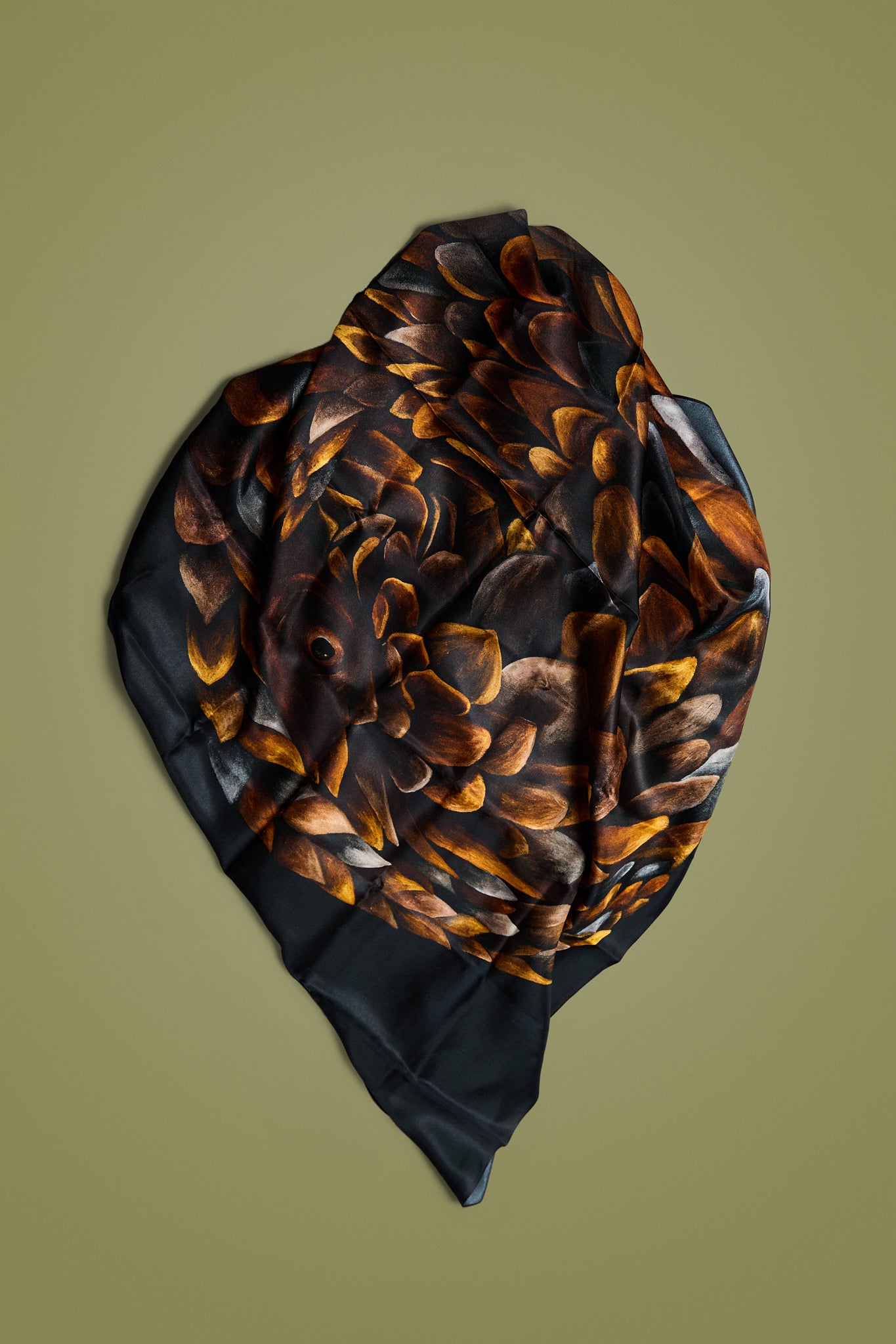 Ancient Wanderer – Silk Twill Scarf | Wildlife Conservation Art by Josie Ryan