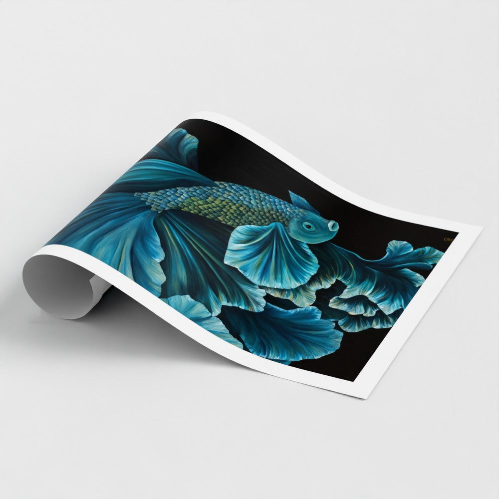 Beneath the Blue — Limited Edition Fine Art Print | Wildlife Conservation Art by Josie Ryan